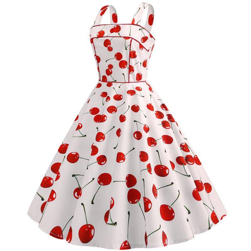 Robe Pin Up Rouge Et Blanche