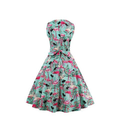 Robe Pin Up Flamant Rose