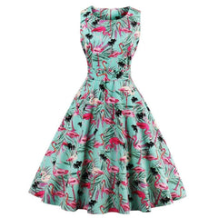 Robe Vintage Flamant Rose