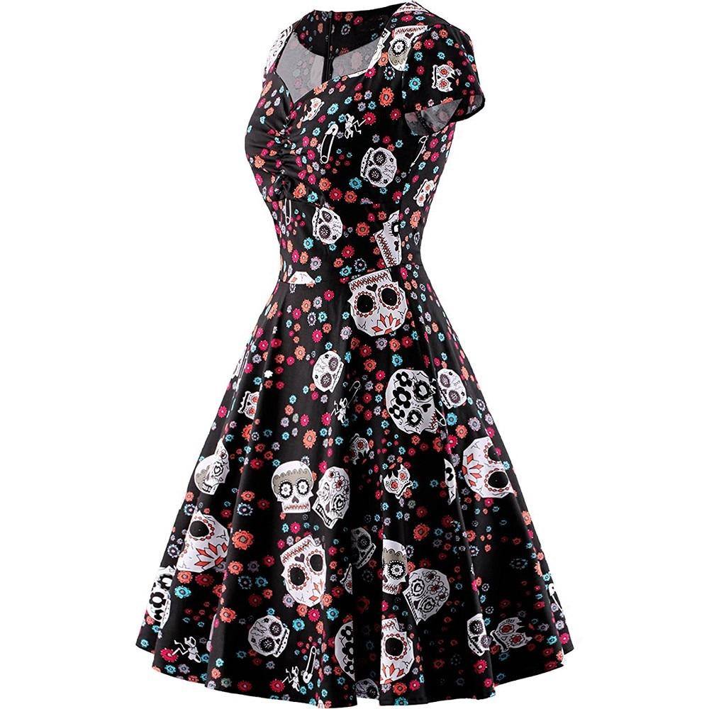 Robe Tête de Mort Vintage