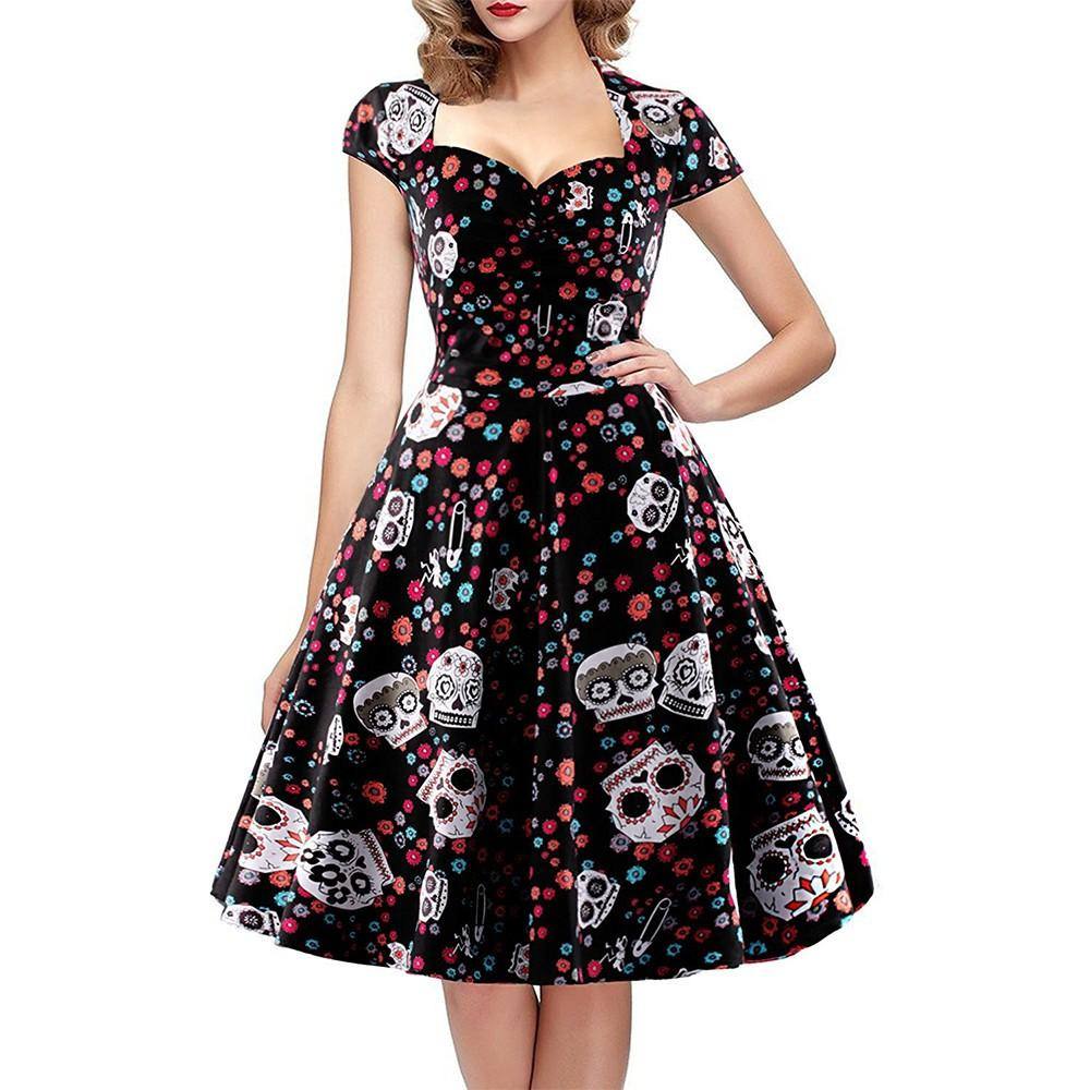 Robe Tête de Mort 1950's