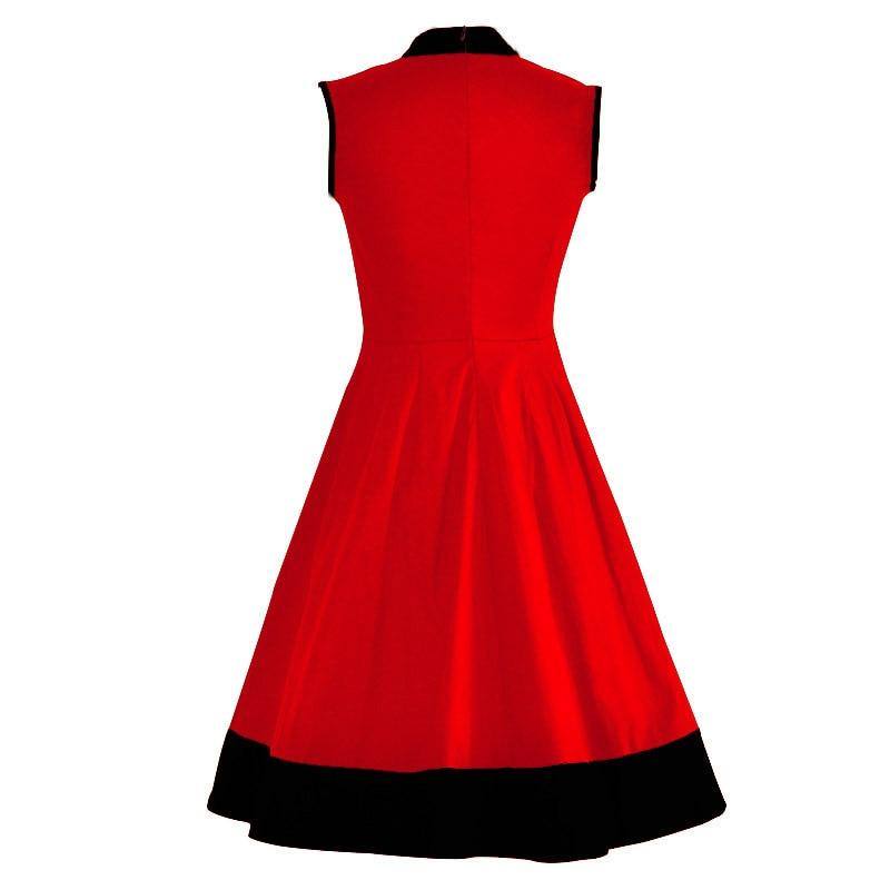 Robe Vintage Rouge et Noir