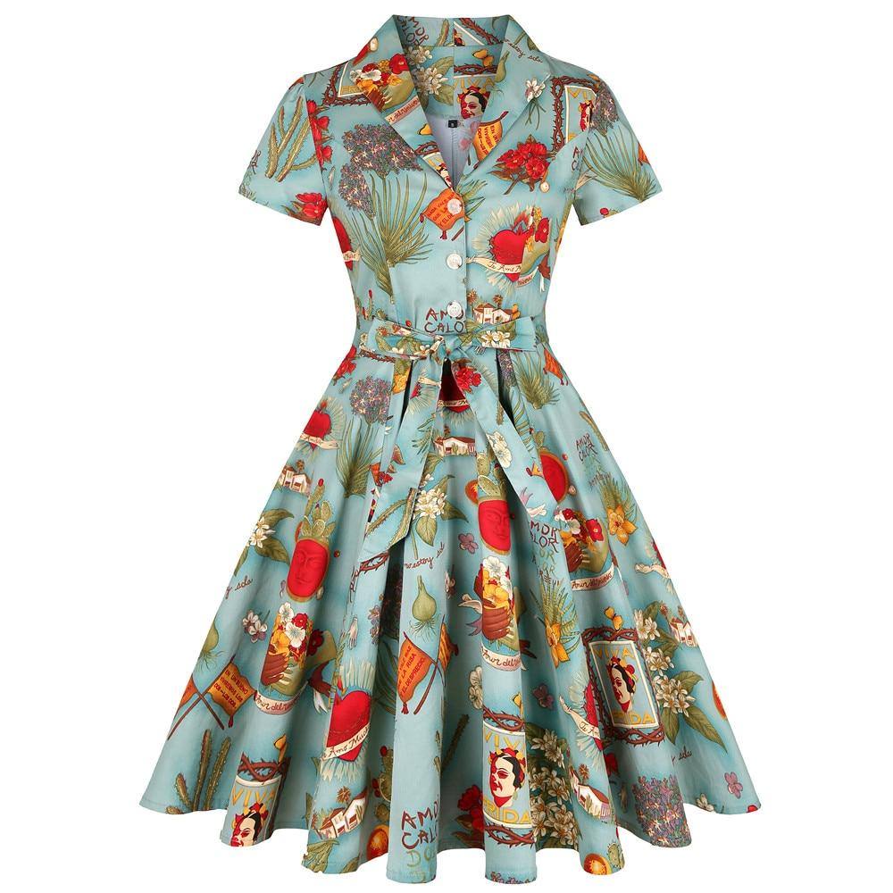 Robe Vintage Grande Taille Robe Pin Up