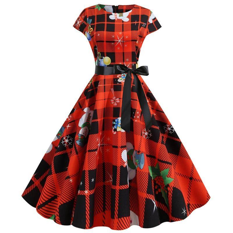 Robe Vintage Motif Noël