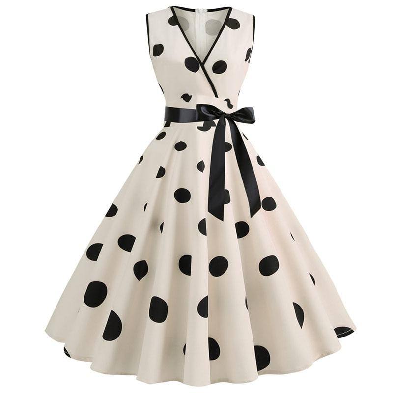 Robe Vintage Pin Up Années 50 60 Femme - Robe Rockabilly Élégante à Volants Froncés Pour Mariage Cocktail Soirée